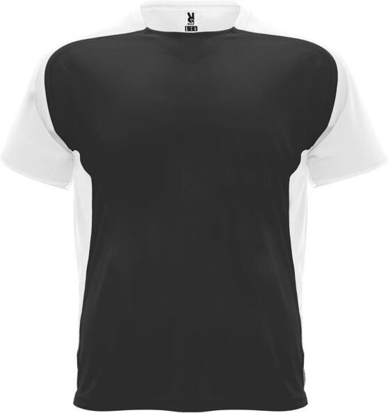 T-shirt technique respirant personnalisé en polyester Bugatti noir/blanc S