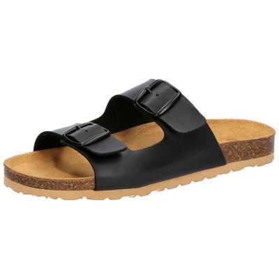 Pantolette LICO "Pantolette Bioline Man", Herren, Gr. 43, schwarz, Synthetik, Schuhe Pantolette