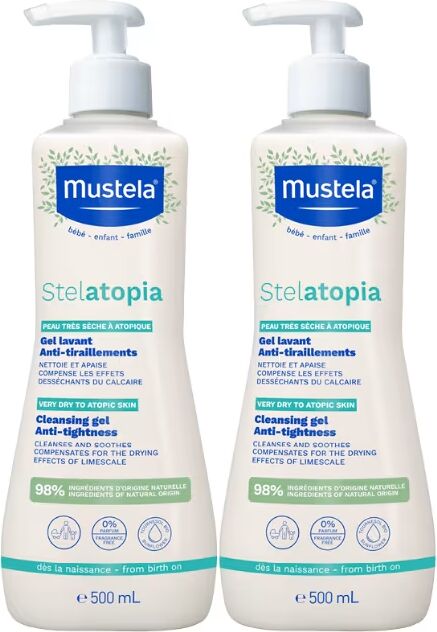 Mustela Stelatopia Gel Lavante 2x500ml