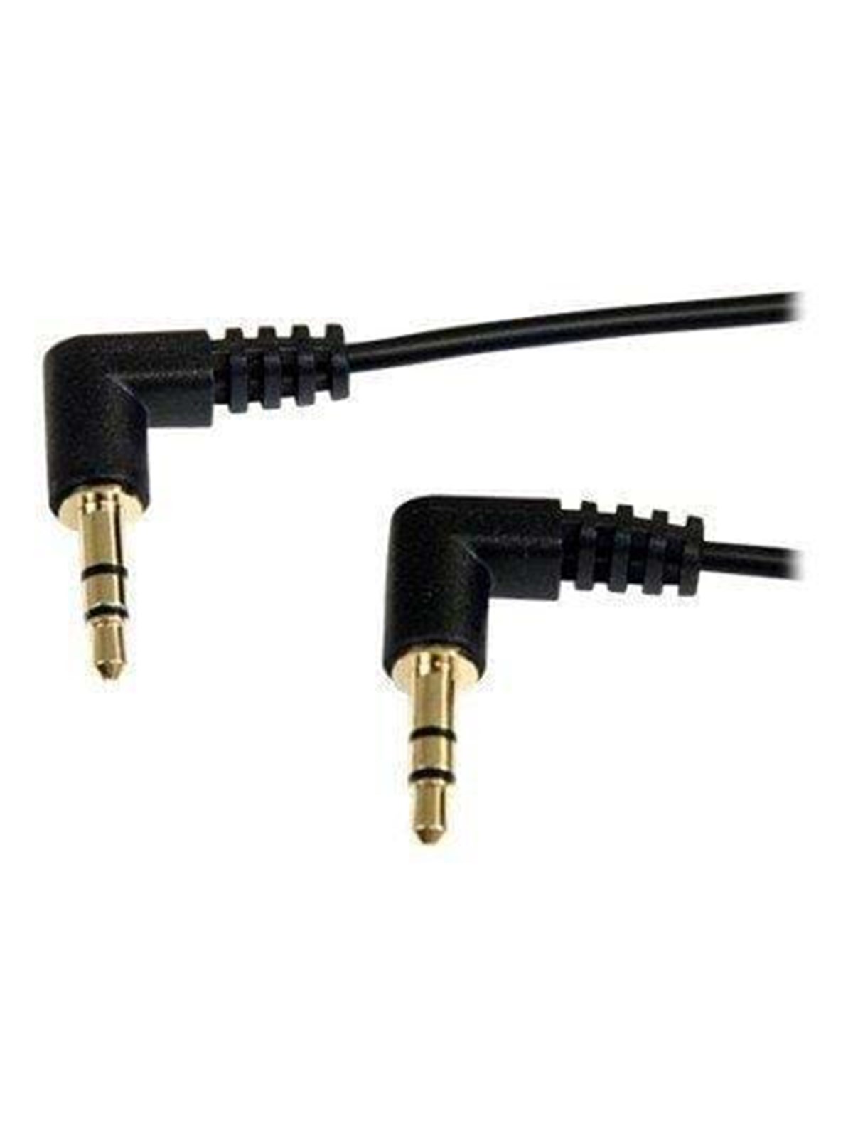 StarTech.com Slim 3.5mm Right Angle Stereo Audio Kabel - Audiokabel - digitalt Audio