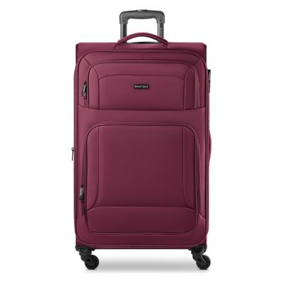Trolley SMARTBOX "Edition 04 4 Rollen Trolley 78 cm mit Dehnfalte", Gr. 100 l, bordeaux, Polyester, Koffer