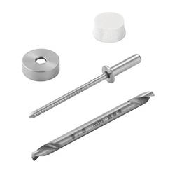 Weidmüller TPSD FIXING SET KTB Befestigungsset Edelstahl Silber (L x B x H) 3 x 10 x 40 mm 1 St. 1252190000