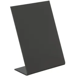 Securit 5er-Pack Tischaufsteller Kreidetafel »L-Board« A7 schwarz, 7.5x1.15x4.5 cm