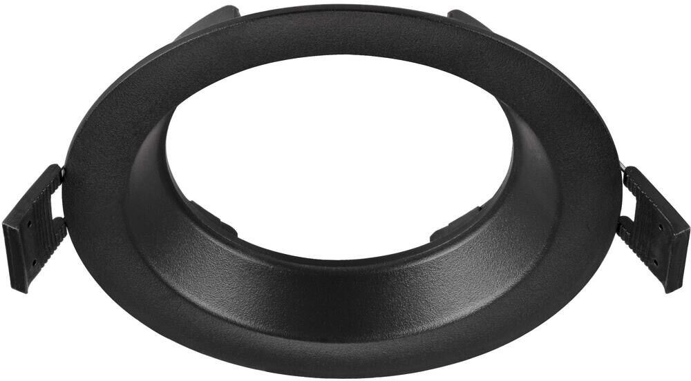 Slv Downlight V 100, Leicht Versenkte Abdeckung Schwarz - Einbauringe