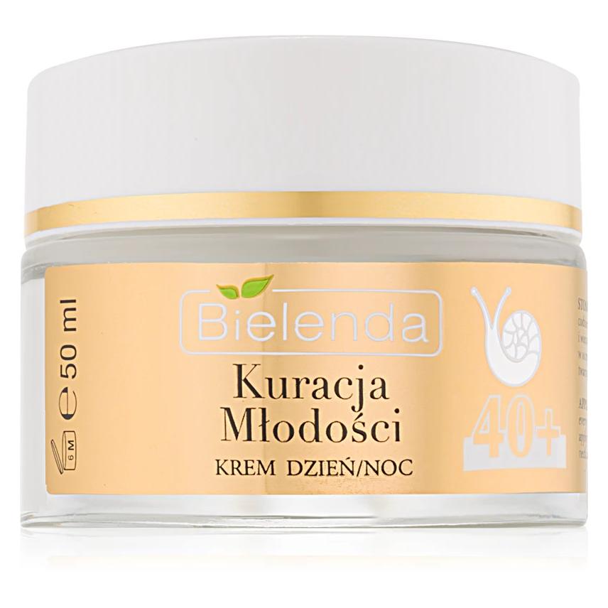 Bielenda Youth Treatment Moisturizing Anti-Wrinkle Cream With Snail Slime Extract 40+ Day / Night (50 ml, 24h Creme) (5902169030551)