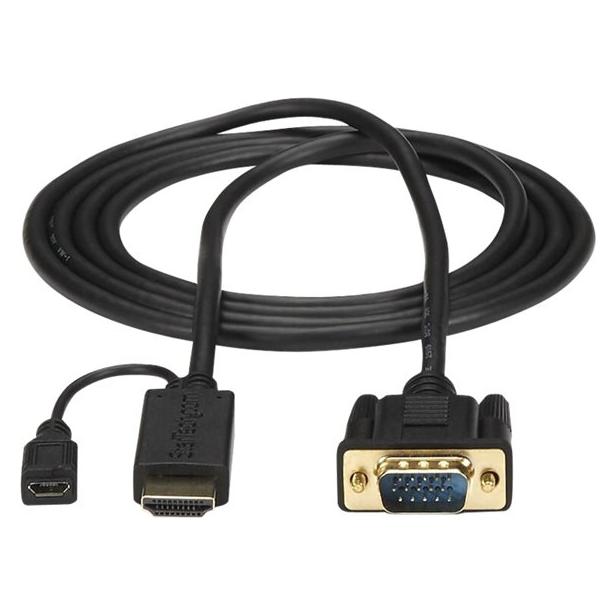 StarTech 6ft HDMI To VGA Adapter Cable (1.90 m) (HD2VGAMM6)