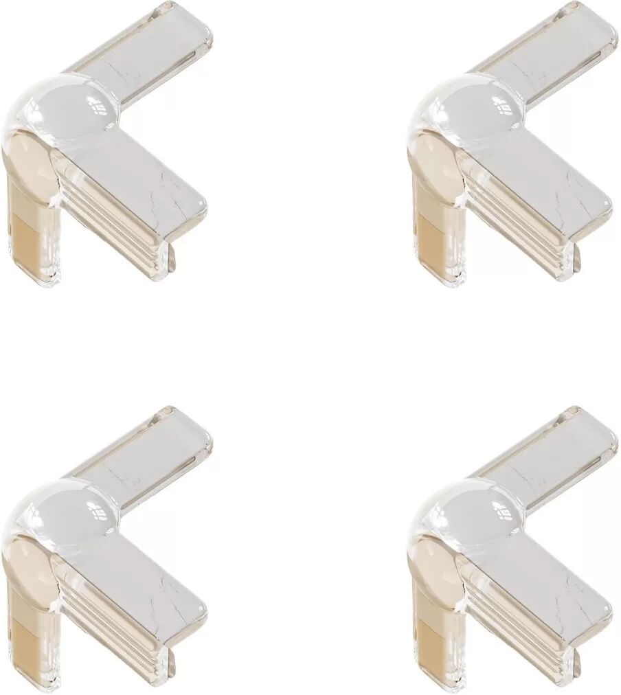 INF Transparente T-Form Eckenschützer mit Airbag (4er-Pack)