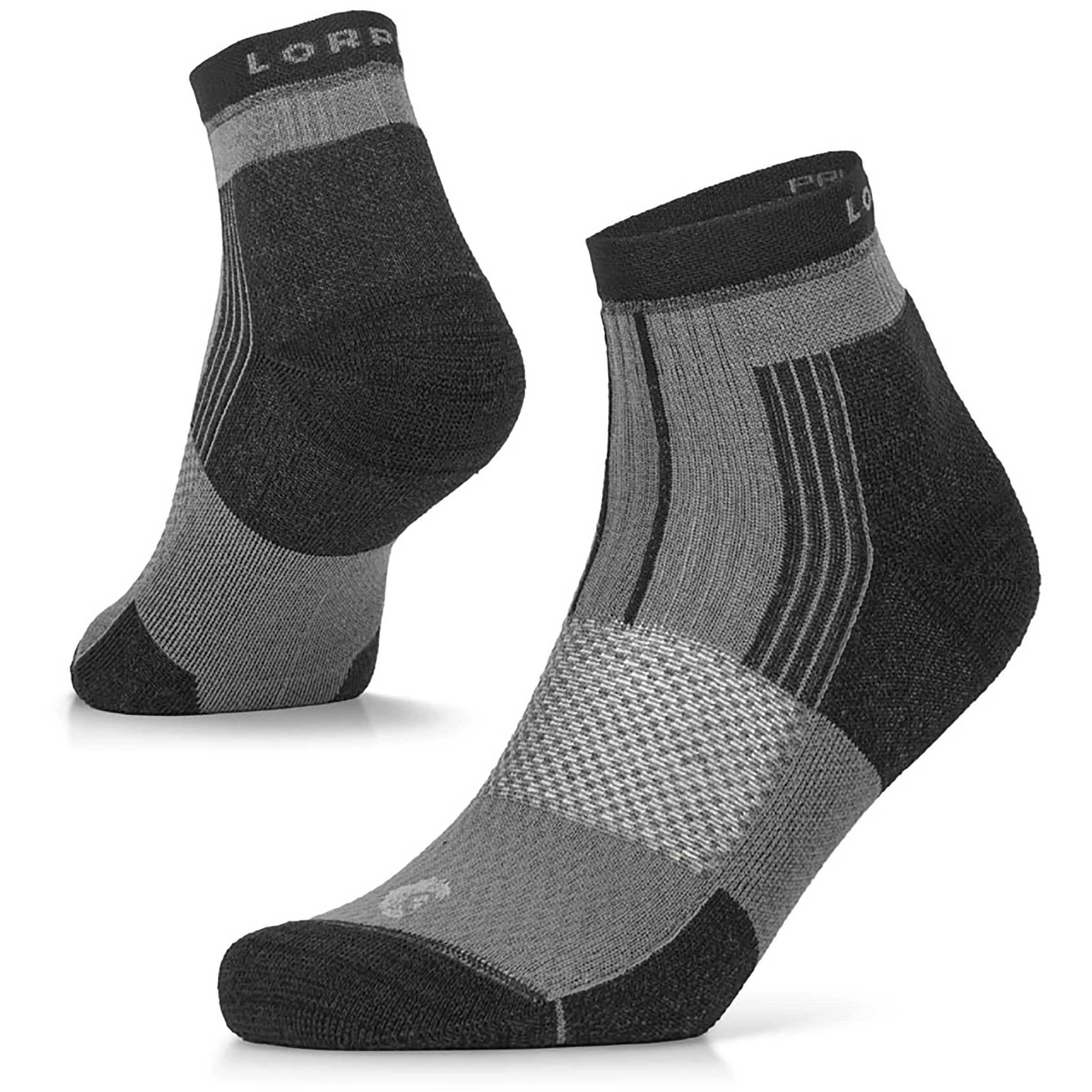 Lorpen Pro Ultra Run Shorty Laufsocken grau Größe 35 Trailrunning Widerstandsfähig Merinowolle