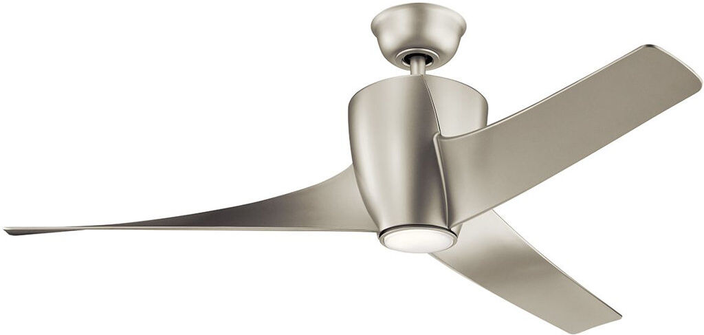 Metro Dixion 56cm Ceiling Fan with LED Lights Nickel 56cm