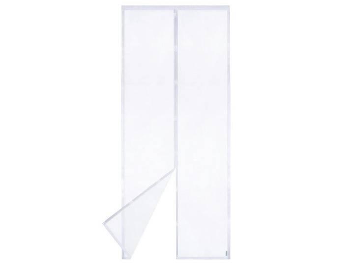 Fliegengitter Tür für Balkon und Terrasse, Katzenkrallen Sicher weiß, Weiß, 120x240x1 cm, Heimtextilien, Vorhänge, Fertigvorhänge, Fertigstore