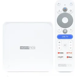 Abcom Homatics Box Lite 4K V2 Google TV (32 GB), Streaming Box