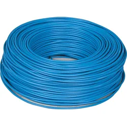 Isolierte Starkstromleitung H07V-U massiv, 1 x 1,5 schwarz - Rolle ß 100m