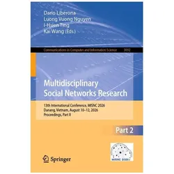 Multidisciplinary Social Networks Research, Fachbücher von I-Hsien Ting, Dario Liberona, Kai Wang, Luong Ting, Vuong Nguyen