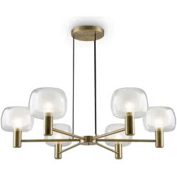 Maytoni, Pendelleuchte, Vision Pendelleuchte, Hängeleuchte 6x E14 Gold-Farbe (E14)