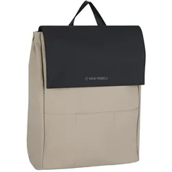 Fane - Lincoln Flap Rucksack 17L schwarz/beige