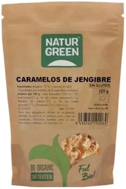 NaturGreen Rebuçados De Gengibre Bio 125g
