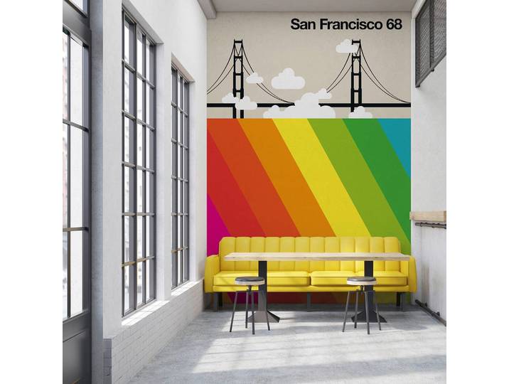 Papier peint San Francisco 68 2 x 2cm 200g non tissé-mica