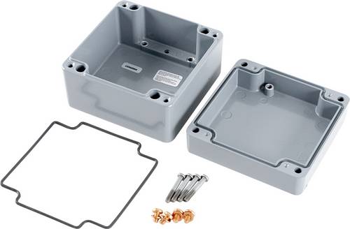 Hammond Electronics 1590Z090GY Hand-Gehäuse 140 x 140 x 90 Zinkdruckguss Grau 1St.
