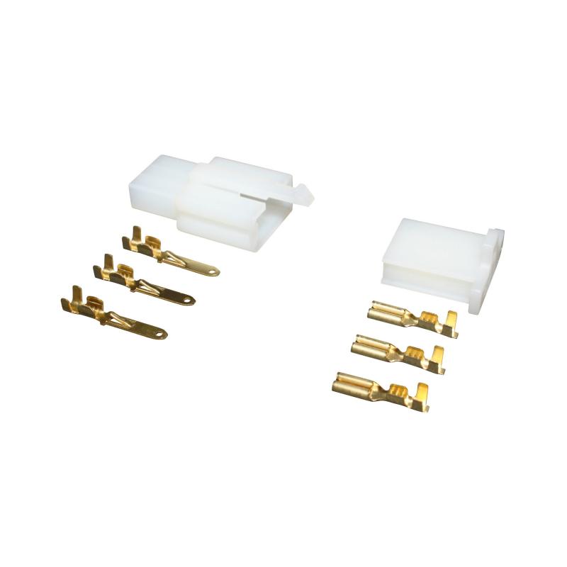 1Tek Tools Connecteur Plastique Mâle Et Femelle 3 Fiches