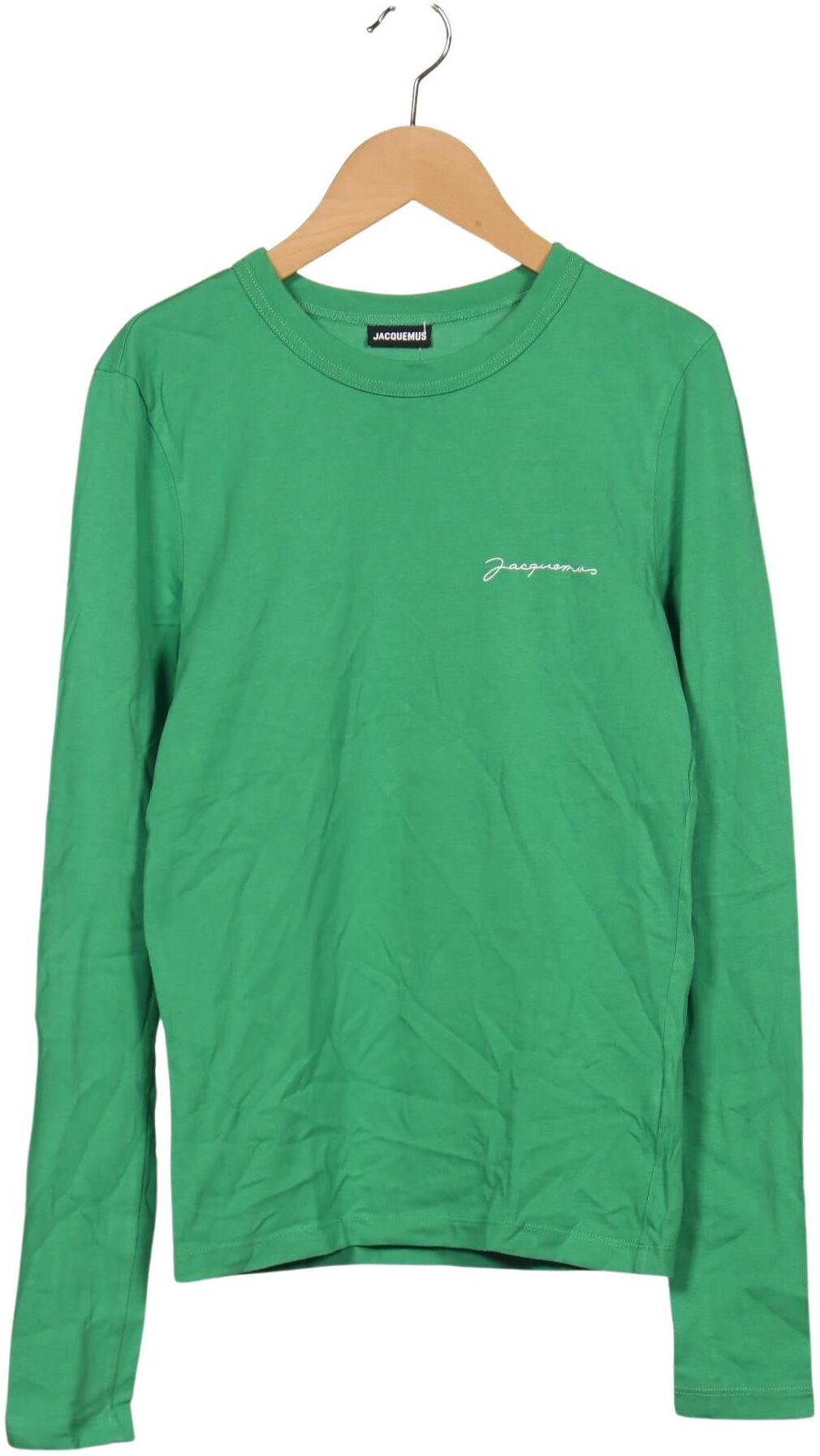 Jacquemus Damen Langarmshirt, Grün, Gr. S, Baumwolle - Second Hand