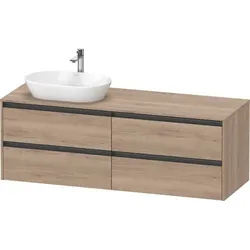 Duravit Ketho2 Konsolen-Waschtischunterbau wandhängend 1600x550x568 Ei K24899L55550000