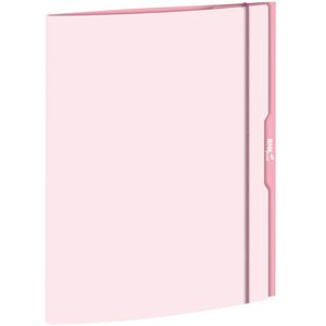 RNK Zeichenmappe 46326, mild rose, A4, Karton, 3 Einschlagklappen, Gummizug