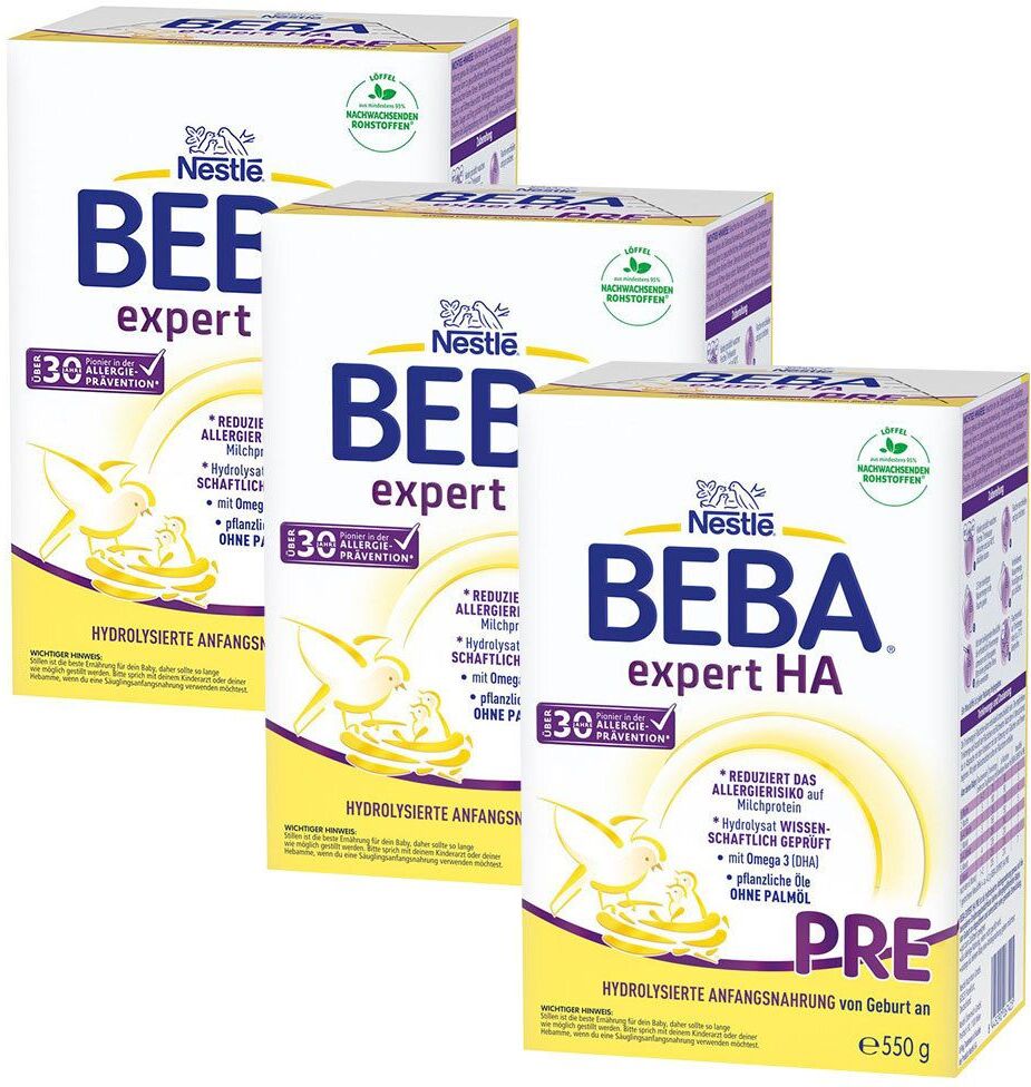 Nestlé Beba Nestle Beba Expert HA Pre Pulver x3 3x550 g