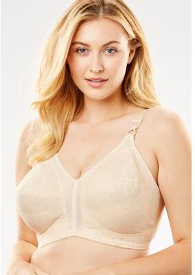 Plus Size Women's 18 Hour Sensational Support Wireless Bra 20/27 by Playtex in Beige (Size 40 DD)