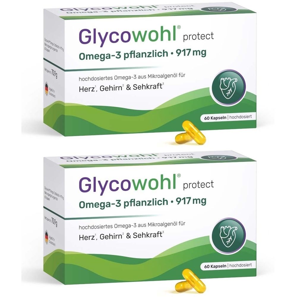 Glycowohl Omega-3 917 MG x2 2x60 St Kapseln