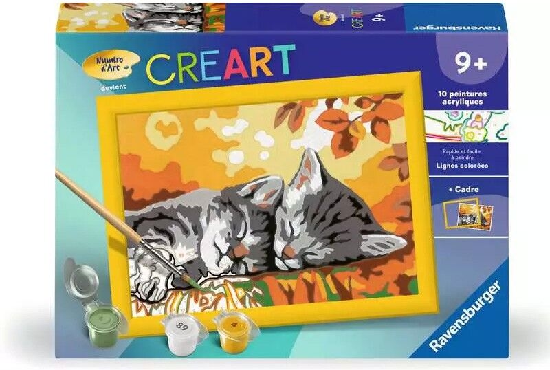 CreArt Kids 13x18cm : Deux chatons couchés - Ravensburger