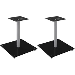vidaXL Mawonus (Ständer, Nicht beweglich), Lautsprecher Ständer + Wandmontage, Schwarz