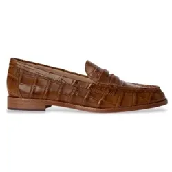 Lauren Ralph Lauren für Damen. 802962176006 Leder-Mokassins Wynnie braun (36), Wohnung, Keine, Lässig