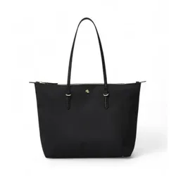 Lauren Ralph Lauren für Damen. 431916737002 Keaton mittelgroße Tragetasche schwarz (OSFA), Lässig, Polyester