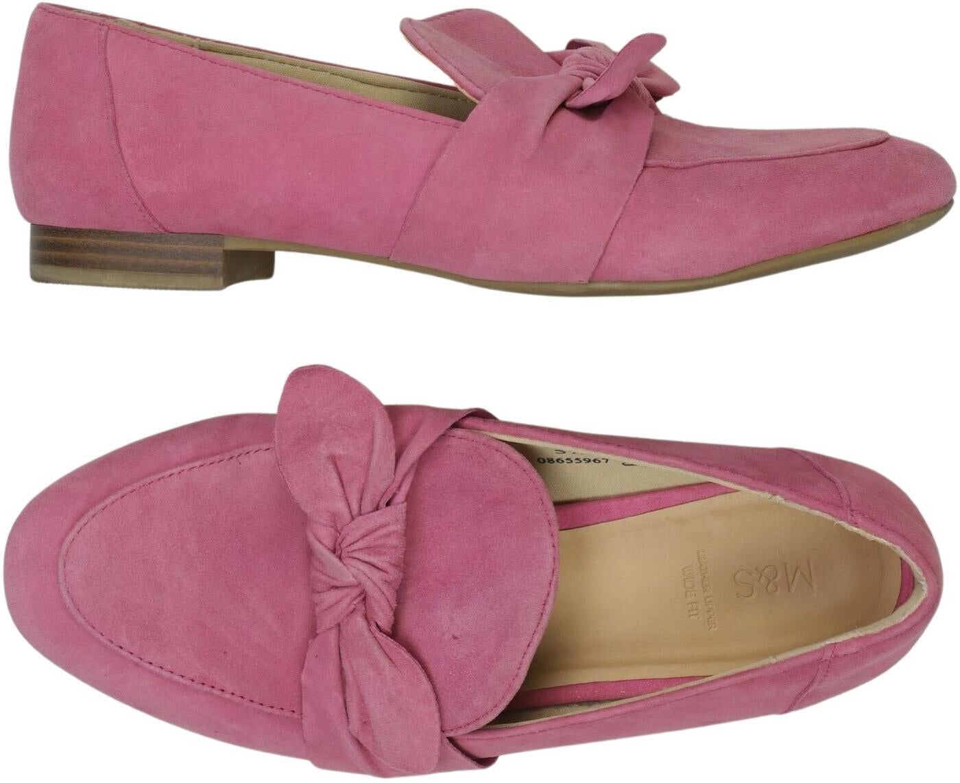 Marks & Spencer Damen Halbschuh, Pink, Gr. EU 38,5 (UK 5.5), Leder - Second Hand