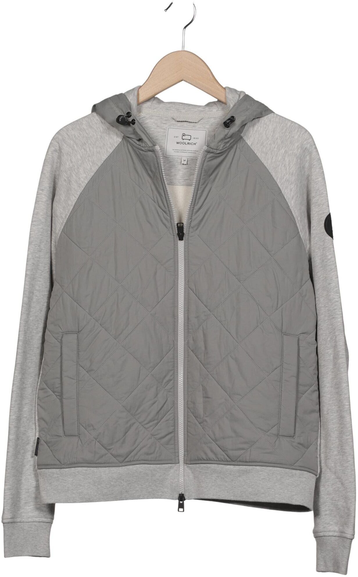 Woolrich Herren Jacke, Grau, Gr. M, Synthetik / Baumwolle - Second Hand