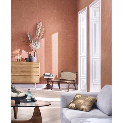 Vliestapete MARBURG "Treasure", orange (orange, rot), B:0,7m L:10,05m, Vlies, Tapeten, Kunst moderne Tapete für Wohnzimmer Schlafzimmer Küche