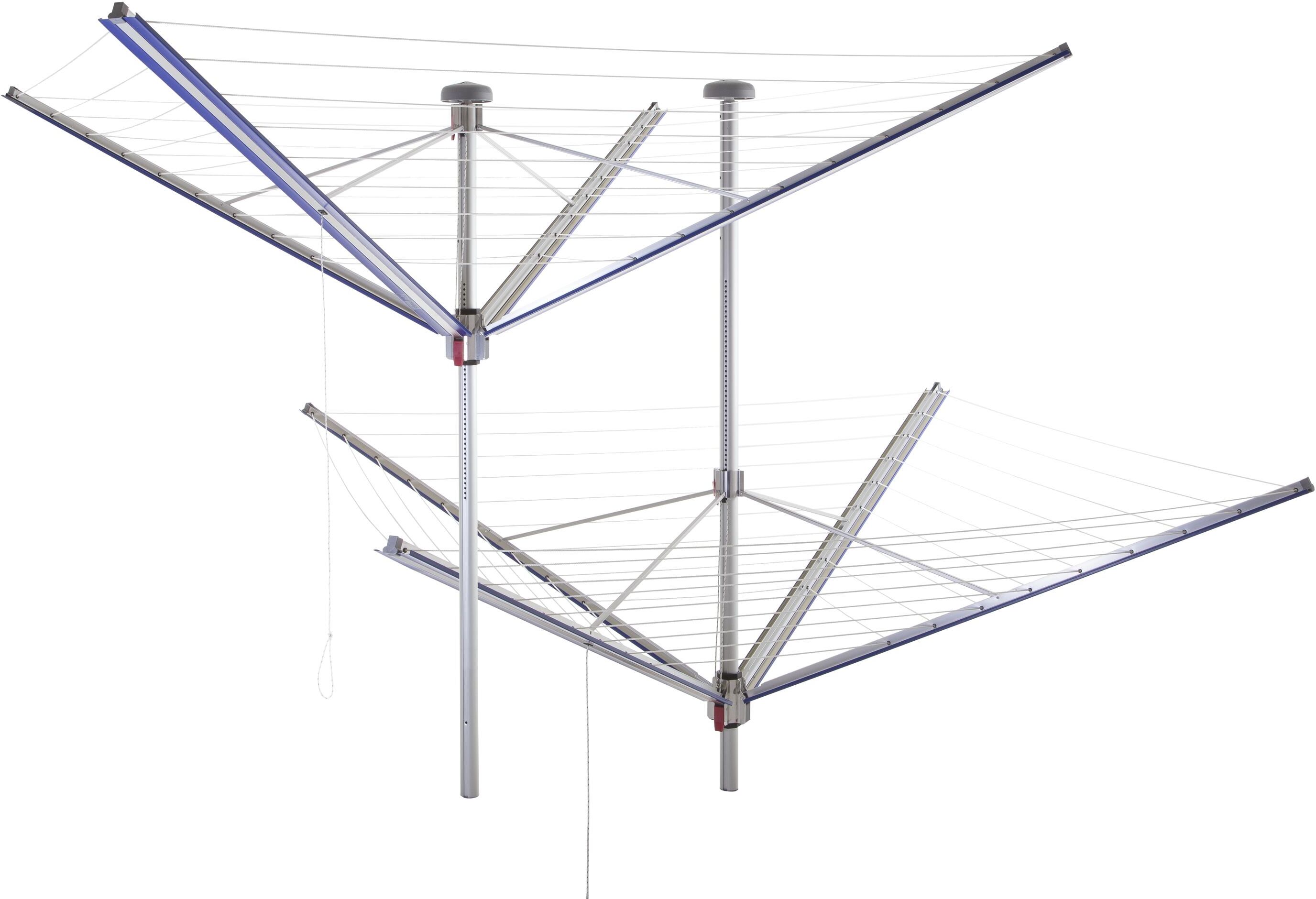 Wäschespinne "Stewi Wäschespinne Lady 50 50 m", blau, H:2.090cm, Aluminium, Wäscheständer, Wäschespinne blau Einheitsgröße