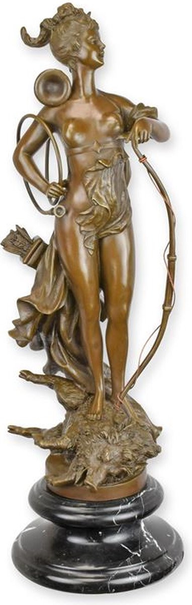 Beeld Diana Victorious - Bronzen sculptuur - Hoogte: 67,8 cm