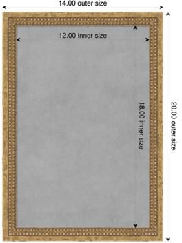Amanti Art Castellan Wood Framed Magnetic Board