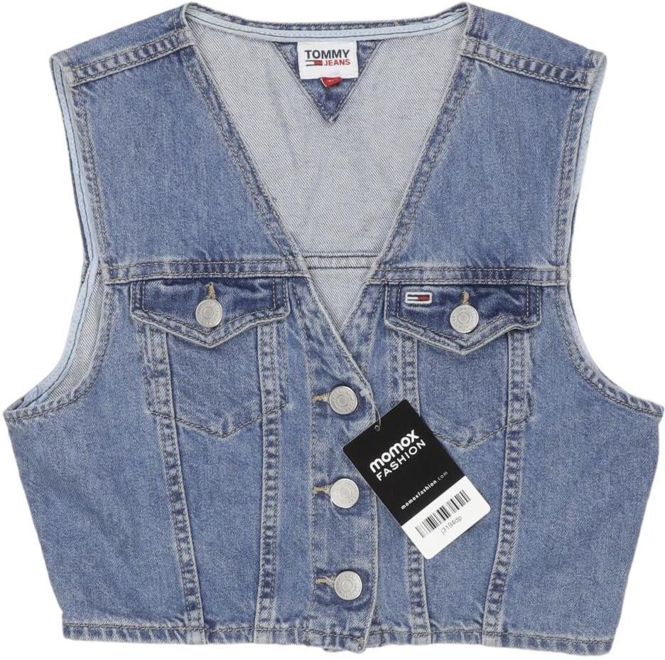 Tommy Hilfiger Damen Weste, Blau, Gr. XS, Baumwolle - Second Hand