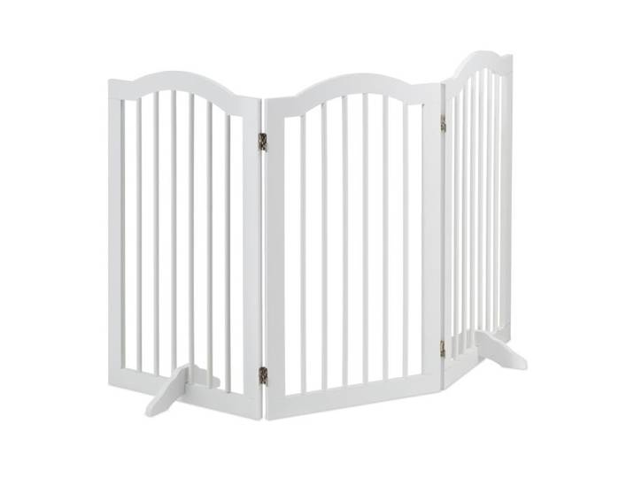 Relaxdays Weißes Absperrgitter 92 cm hoch