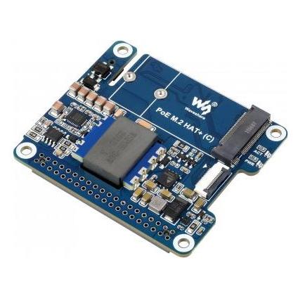 WaveShare PCIe to M.2 Adapter with PoE Function (C) for Raspberry Pi 5 (WV31536)