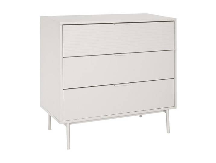Mid.you Kommode, Kaschmir, Metall, 3 Schublade(n) Schubladen, 80x80x40 cm, Wohnzimmer, Kommoden & Sideboards, Kommoden