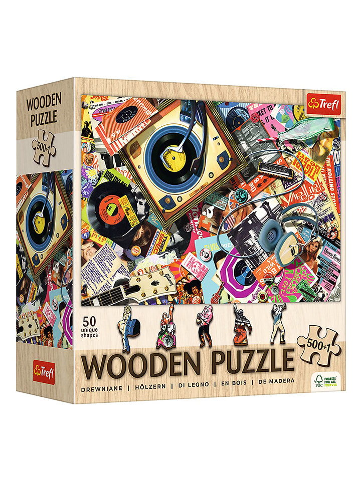Trefl 501tlg. Holzpuzzle "Die Welt der Musik" - ab 12 Jahren - onesize