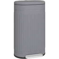 MÜLLEIMER 30l, Metall Kunststoff Grau