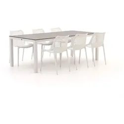 Forza Ripi/Fidenza 220 cm Gartenmöbel-Set 7-teilig stapelbar