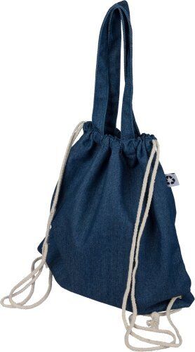 Sacca con coulisse dex   denim riciclato   6,6 l Personalizzate o neutre IMPRESSION