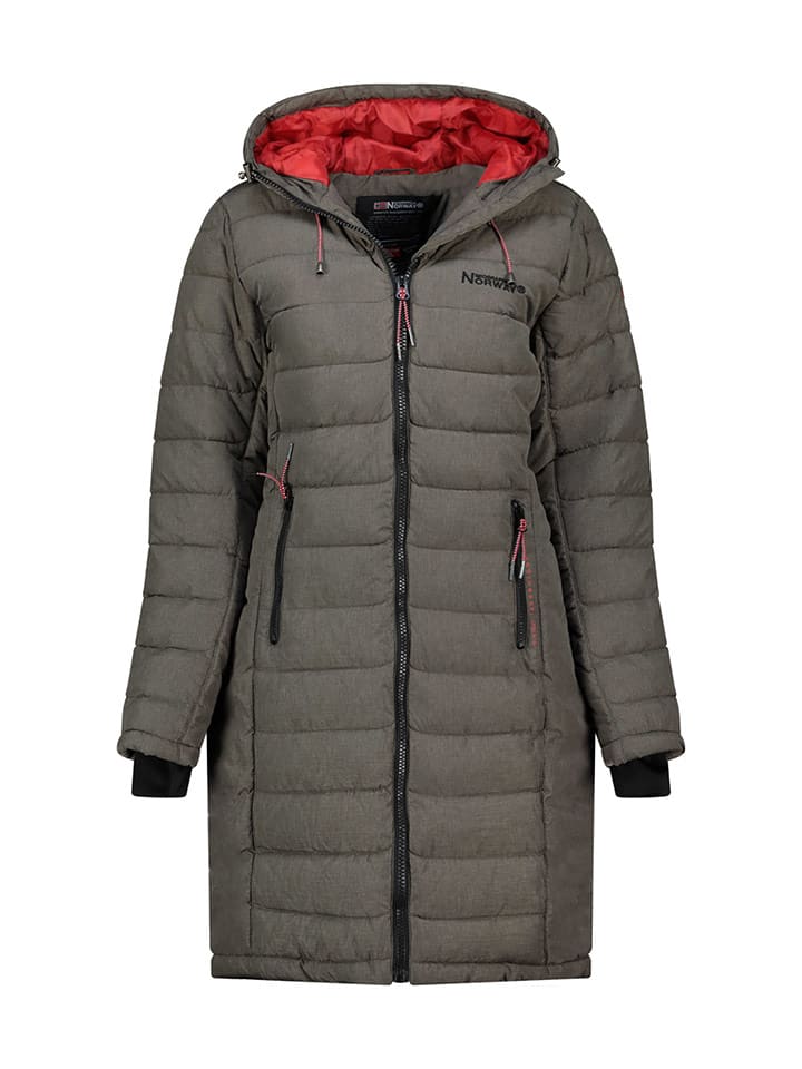 Geographical Norway Steppmantel "Aroma" in Khaki - L