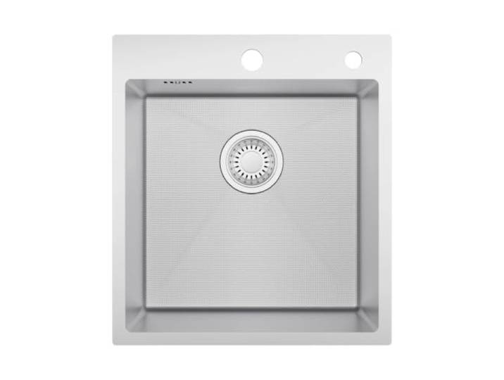 44x49cm Küchenspüle Silber Geprägter Edelstahl 304 Einzelbecken For Kleine Küche Wohnmobil Wohnung Kratzfest Einfache Installation