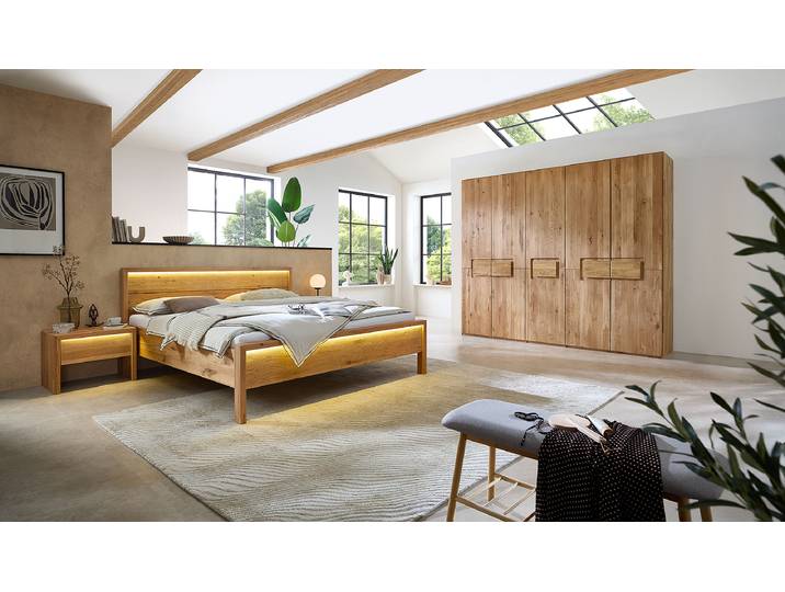 Massiver Drehtürenschrank 252cm Braun